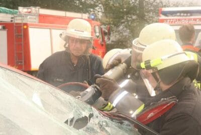 Übung: Brand im Bauhof