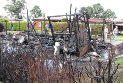 60 Männer bei Brand auf Campingplatz