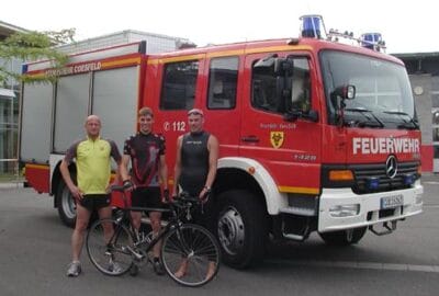 Staffel der Feuerwehr Coesfeld beim Triathlon in Roth erfolgreich