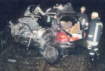 Borkener stirbt bei Kollision mit Zug