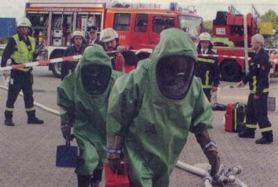 Übung: Wehr bekämpft Gasleck