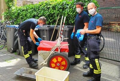 Öl abgestreut in der Kleinen Viehstraße