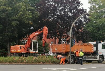 Gasaustritt an der Osterwicker Straße