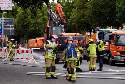 Grosseinsatz nach Gasaustritt an Osterwicker Straße Nähe Bürgerhalle